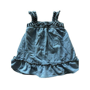 Zara baby girl Denim Dress Blue/Black Size 9-12 Months